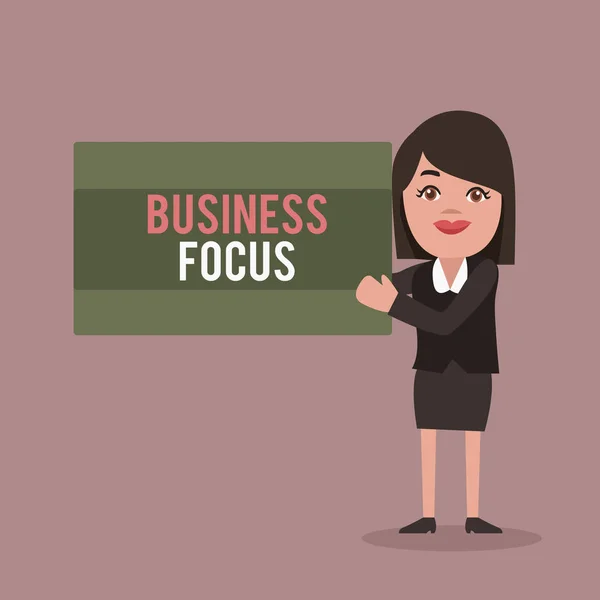 Scrittura concettuale a mano che mostra Business Focus. Business photo showcase Servire le esigenze del cliente Piena attenzione ai dettagli — Foto Stock