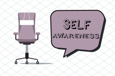 El yazısı metin öz farkındalık. Bilinç bir kişinin doğru bir durum veya Olaylar anlam kavramı