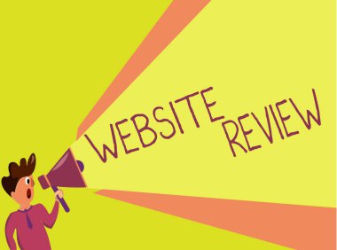El yazısı metin yazımı Web Sitesi İncelemesi. İşletmeler ve hizmetler hakkında yayınlanabilecek gözden geçirmeler anlamında kavram