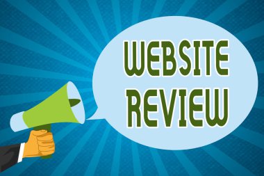 Kelime yazma web sitesi incelemesi. İşletmeler ve hizmetler hakkında yayınlanabilecek gözden geçirmeler için iş konsepti