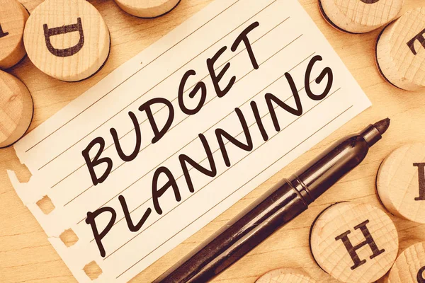 Word writing text Budget Planning. Business concept for The written description about current and future expenses — Stock Photo, Image