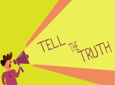 Truth Tell yazma el yazısı metin. Bazı kişisel gerçek birinin itiraf anlam kavramı gizli tutar istiyor