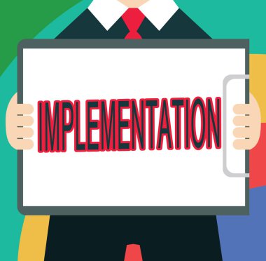 Uygulamayı gösteren metin işareti. Kavramsal fotoğraf Etkin ya da etkili bir şey yapma süreci