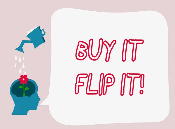 Text tecken visar köpa det Flip den. konceptuella foto köpa något fixa upp dem då sälja dem för mer vinst — Stockfoto
