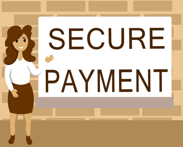 Word writing text Secure Payment. Business concept for Security of Payment refers to ensure of paid even in dispute — Stock Photo, Image