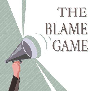 Suçlama oyunu gösterilen Not yazma. İnsanlar bir başka suçlu çalıştığınızda bir durum vitrine iş fotoğraf