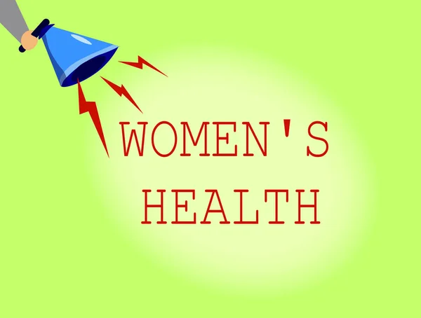 Konceptuella handskrifts visar kvinnor s är hälsa. Företag foto skylta Womens fysisk hälsa följden att undvika sjukdom — Stockfoto