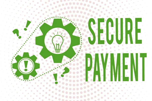 Handwriting text writing Secure Payment. Concept meaning Security of Payment refers to ensure of paid even in dispute