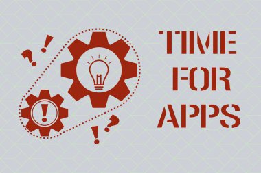 Zaman Apps için gösterilen metin işareti. Kavramsal fotoğraf yardımcı olur en iyi fullfeatured hizmeti daha hızlı iletişim