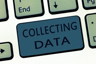 Veri Toplayan Sözcük Yazma Metni. Faiz değişkenleri hakkında bilgi toplamak ve ölçmek için iş konsepti