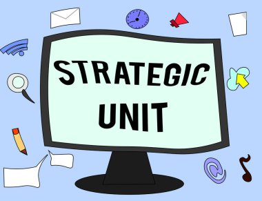 El yazısı Stratejik Birim. Konsept, ürün sunma ve pazar segmentine odaklanan kâr merkezi anlamına gelir.