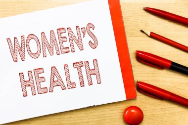 Handwriting text writing Women s is Health. Concept meaning Womens physical health consequence avoiding illness clipart