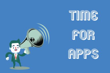 Metin zaman için uygulamalar yazma kelime. İş kavramı yardımcı olur daha hızlı iletişim en iyi fullfeatured hizmeti için