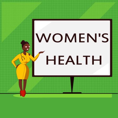 Conceptual hand writing showing Women s is Health. Business photo showcasing Womens physical health consequence avoiding illness clipart