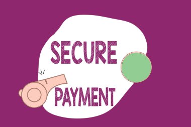 Handwriting text writing Secure Payment. Concept meaning Security of Payment refers to ensure of paid even in dispute clipart
