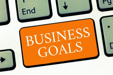 İş amaçlarını gösteren kavramsal el yazısı. İş fotoğrafı metninin belirli bir süre içinde tamamlanması bekleniyor