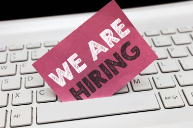 Kavramsal el vardır işe gösterilen yazma. İşgücü istedim yeni Kiralık çalışan Vacancy işe İK vitrine iş fotoğraf