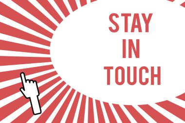 Kavramsal el kal ın Touch gösterilen yazma. Tutmak bağlı telefon harfler ziyaret e-posta sosyal medya aracılığıyla vitrine iş fotoğraf