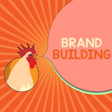 Conceptual hand writing showing Brand Building. Business photo showcasing Generating awareness Establishing and promoting company clipart