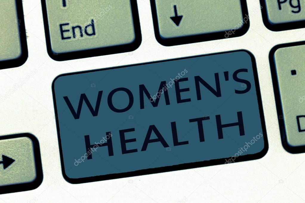 Word writing text Women s is Health. Business concept for Womens physical health consequence avoiding illness
