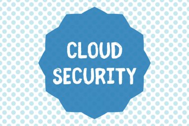 Bulut Güvenliğini gösteren bir not yazıyorum. İş fotoğrafı gösterimi Depolanan bilgi kasasını koruyun Kontrol edilen teknoloji