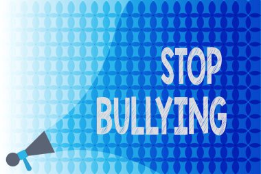 Sözcük yazma zorbalığı durdurun. Bu Saldırgan Kabul Edilemez Davranışı Savaş ve Ortadan Kaldırma İş Konsepti