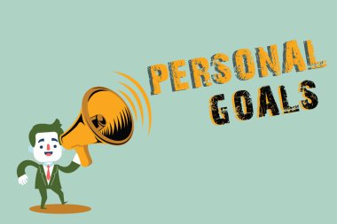 El yazısı metin yazma kişisel hedefler. Hedef çabalarını motivasyon etkilemek için bir kişinin belirlediği anlam kavramı