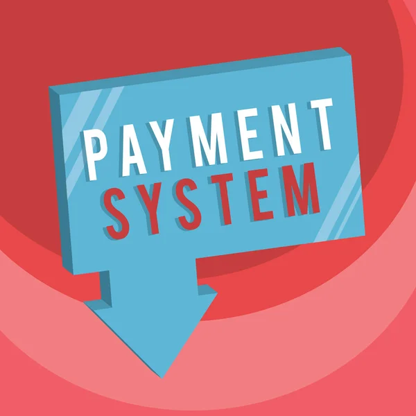 서류 작성 지불 시스템 (Payment System). 상품 과 서비스의 지불에 사용되는 보상 계획 방법을 의미하는 개념 — 스톡 사진