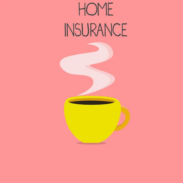 Konceptuell handstil som visar hemförsäkring. Företagsfoto text Täcker förluster och skador och olyckor i huset — Stockfoto