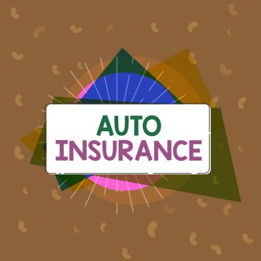 Oto Sigortası 'nı gösteren kavramsal el yazısı. İş fotoğrafı metni kaza durumunda mali kayıplara karşı koruma