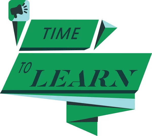 Konzeptionelle Handschrift, die zeigt, dass Zeit zum Lernen bleibt. Business-Fototext erhalten neue Kenntnisse oder Fähigkeiten Bildungs- oder Karrierewachstum — Stockfoto