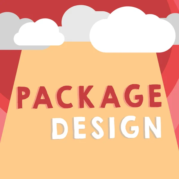 Handwriting text writing Package Design. Concept meaning Strategy in creating unique product wrapping or container — Stock Photo, Image