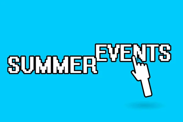 Conceptueel handschrift met Summer Events. Zakelijke foto showcasing Feestdagen die plaatsvindt tijdens de zomer — Stockfoto