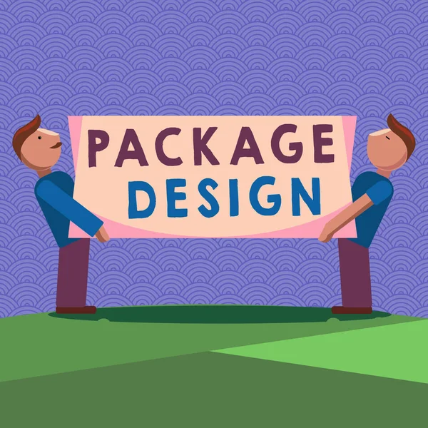 Handwriting text writing Package Design. Concept meaning Strategy in creating unique product wrapping or container — Stock Photo, Image