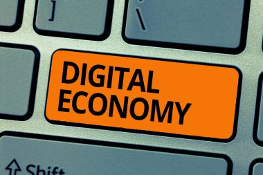 Word metin yazma dijital ekonomi. Teknolojileri bilgisayar üzerinde alan tek iş kavramı için başvurduğu