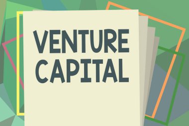 Venture Capital 'ı gösteren bir not yazıyorum. Firmalar tarafından küçük ölçekli fotograf sergisi finansmanı