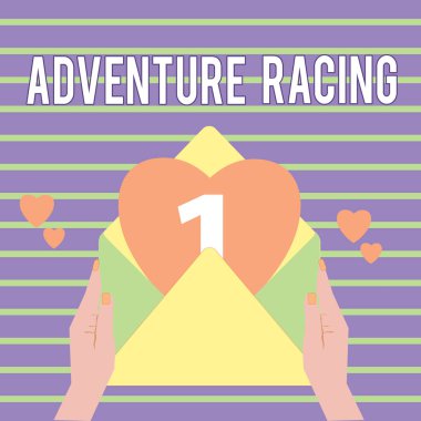 Macera Yarışı 'nı gösteren kavramsal el yazısı. Bilinmeyen kurs üzerinden navigasyon içeren disiplin sporu gösteren iş fotoğrafı