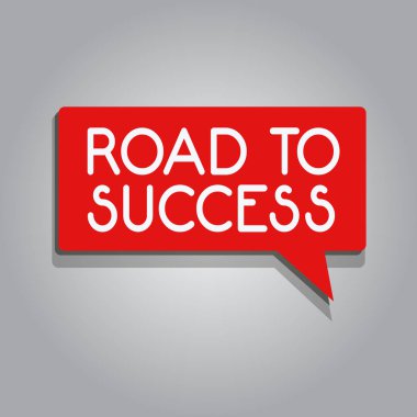 Yol başarı gösteren Not yazma. İş gerçekten çalışınca fotoğraf vitrine geliştirmek kendini rüyalar dilek ulaşmak için