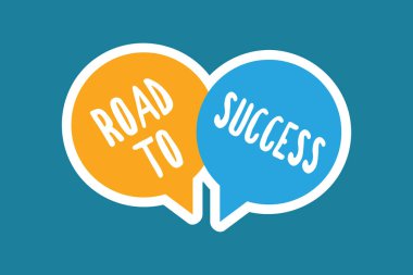 Yol başarı gösteren Not yazma. İş gerçekten çalışınca fotoğraf vitrine geliştirmek kendini rüyalar dilek ulaşmak için