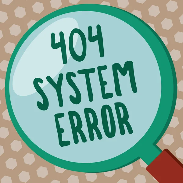 Word schrijven tekst 404 fout van het systeem. Businessconcept voor bericht wordt weergegeven wanneer de website neer is en niet kan worden bereikt — Stockfoto
