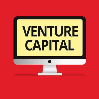 Venture Capital 'ı gösteren bir mesaj. Firmalar tarafından sağlanan kavramsal fotoğraf finansmanı