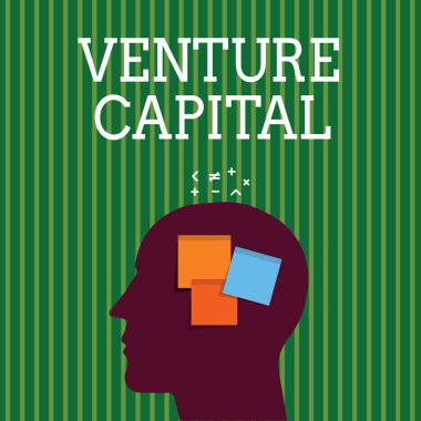 Venture Capital 'in el yazısı. Firmalar tarafından küçük ölçekli şirketlere sağlanan finansman kavramı
