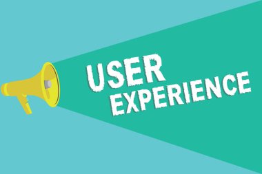 Kullanıcı Deneyimini gösteren bir not yazılıyor. İnternet sitesi kullanarak iş fotoğrafı gösterimi özellikle kullanmanın ne kadar hoş olduğu açısından