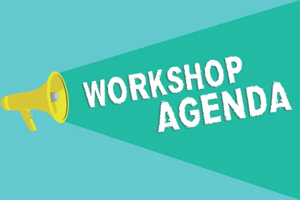 워크 샵아젠 다 (Workshop Agenda) 가 있다. 사업 사진을 보여 주는 일은 집 이예정 대에 머물러 있게 하는데 도움이 된다 — 스톡 사진