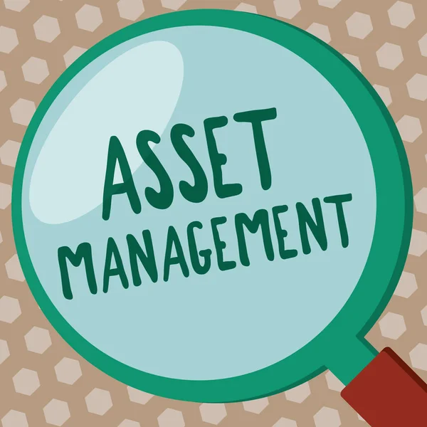 Word writing text Asset Management. Business concept for systematic process of operating and disposing of assets
