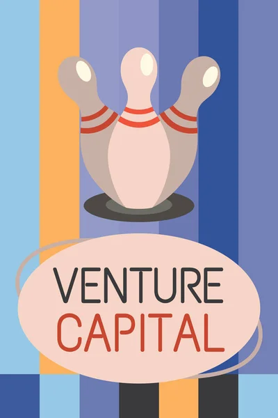 Texto de escritura de palabras Venture Capital. Concepto de negocio para la financiación proporcionada por las empresas a las pequeñas y medianas empresas — Foto de Stock