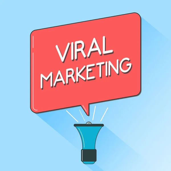Szóírás szöveg Virális Marketing. Üzleti koncepció, amelynek keretében a fogyasztó ösztönözte az információk interneten keresztüli megosztását — Stock Fotó