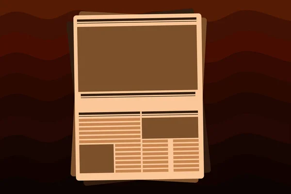 Platt design business vektorillustration kreativa koncept mall kopiera utrymme text för Ad webbplats marknadsföring esp isolerade tidningen sida Layout tomma rubriker Journal Magazine dispositionsformat — Stock vektor