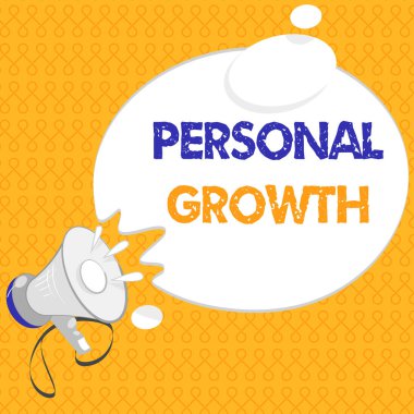 El yazısı metni Kişisel Büyüme. Kavram, becerilerinizi geliştirin demektir. Yeni malzemeler öğrenin.