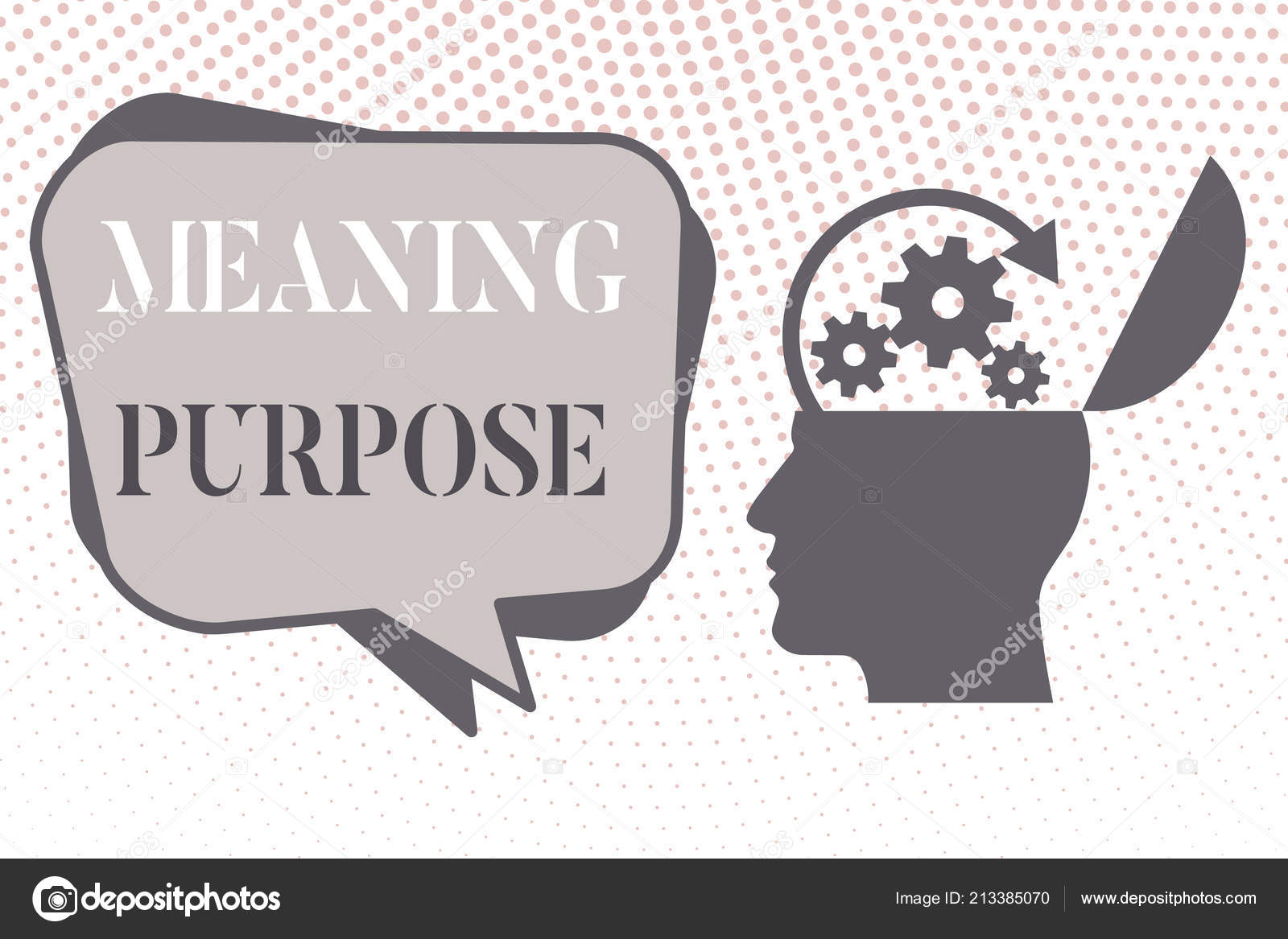 表明意义目的的书面说明。商业照片展示某事被做或被创造并存在的原因——图库图片© artursz #213385070